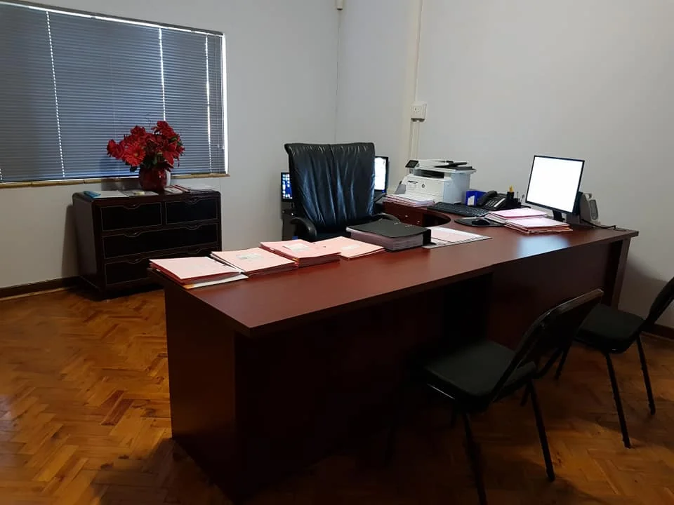 The welcoming reception area of Gaisaacs Medical Practice